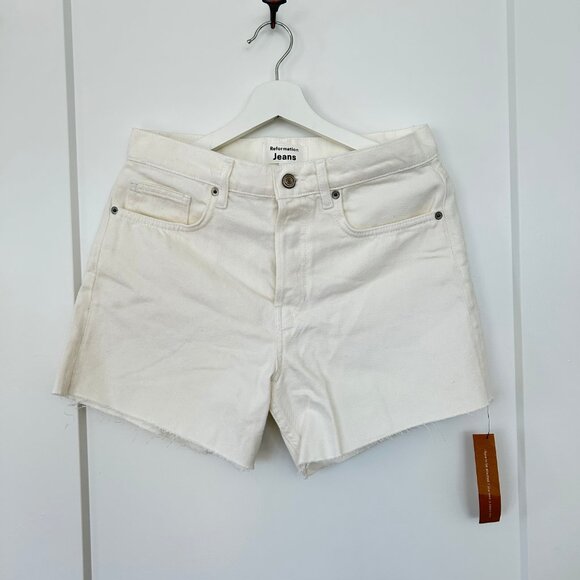 Reformation High Rise Jean Shorts - Picture 3 of 6